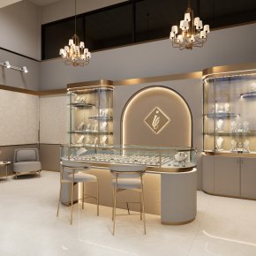 Design, manufacture, and installation of the shop: Cara Jewelry Shop, Soi Ramkhamhaeng 26/1, Bangkok.